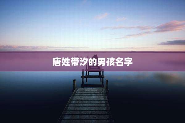 唐姓带汐的男孩名字