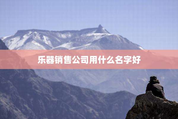 乐器销售公司用什么名字好