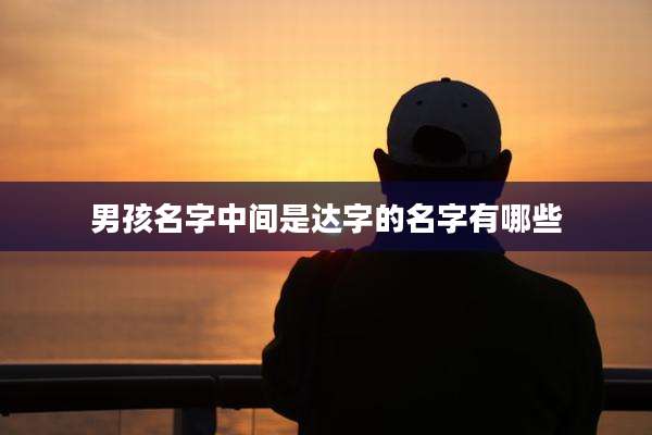 男孩名字中间是达字的名字有哪些