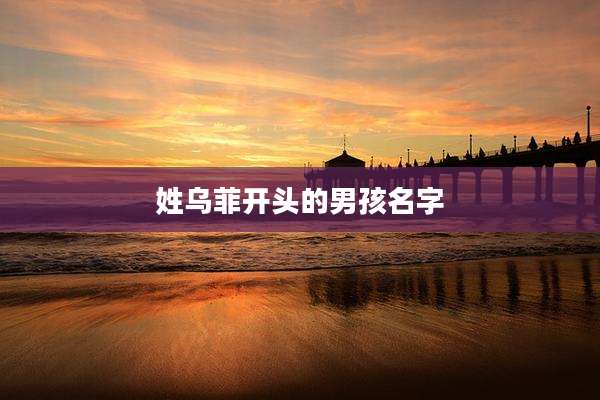 姓乌菲开头的男孩名字