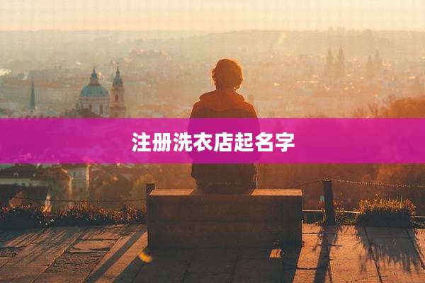 注册洗衣店起名字