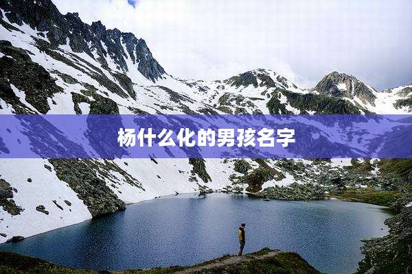 杨什么化的男孩名字