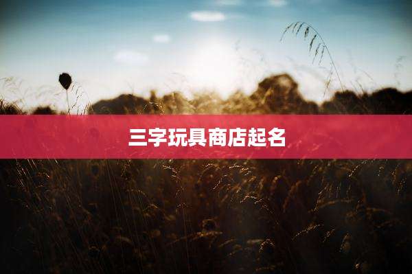 三字玩具商店起名
