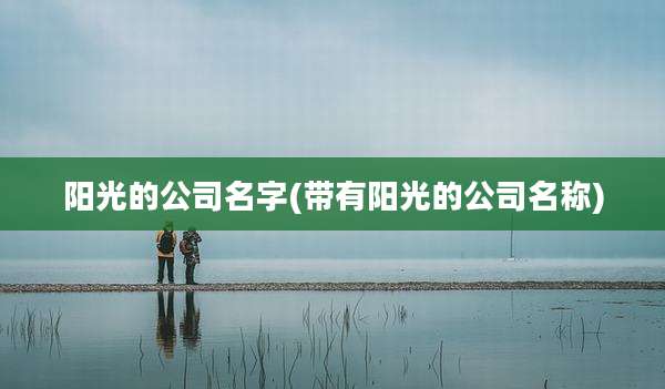 阳光的公司名字(带有阳光的公司名称)