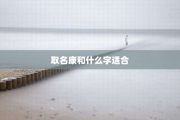 取名康和什么字适合