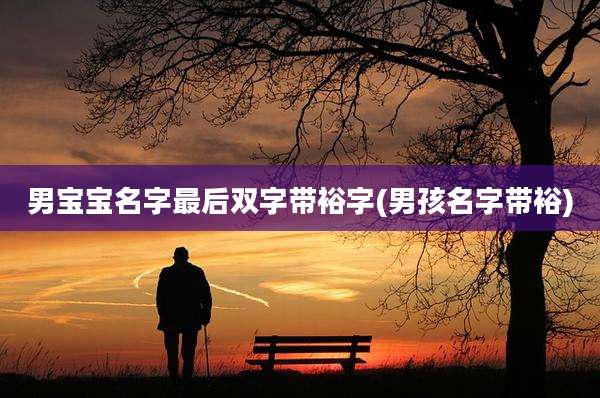 男宝宝名字最后双字带裕字(男孩名字带裕)