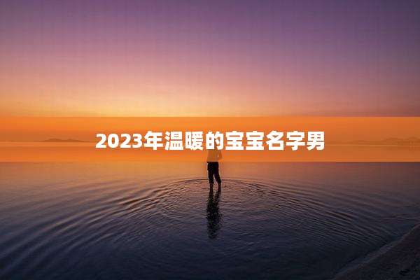 2023年温暖的宝宝名字男