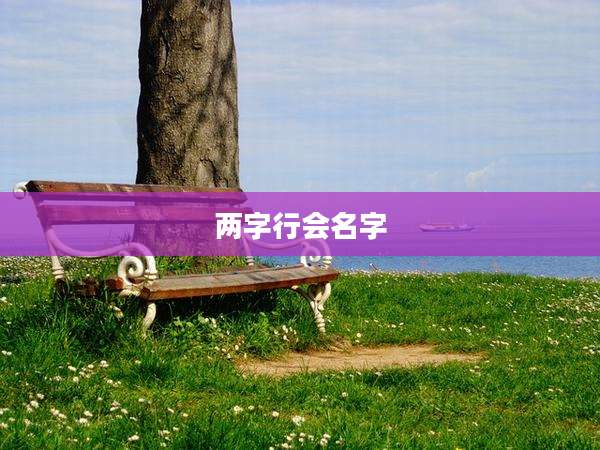 两字行会名字