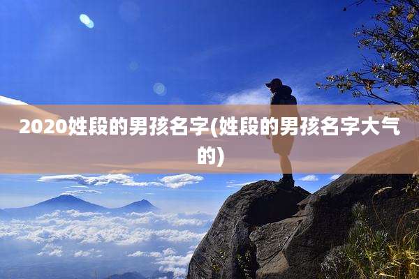 2020姓段的男孩名字(姓段的男孩名字大气的)