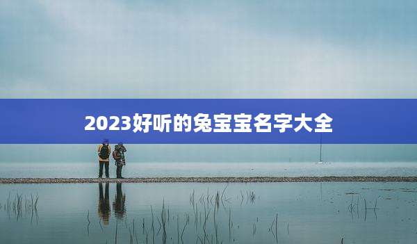 2023好听的兔宝宝名字大全