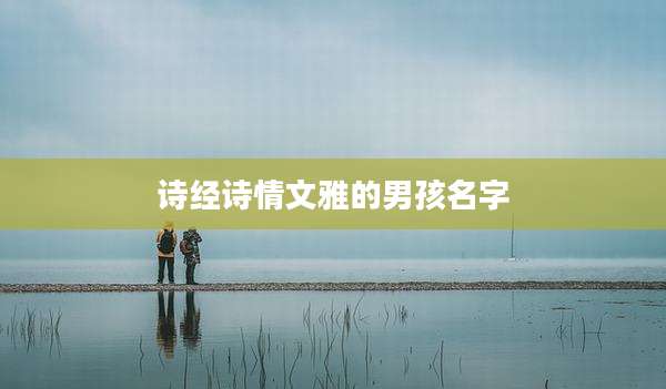 诗经诗情文雅的男孩名字