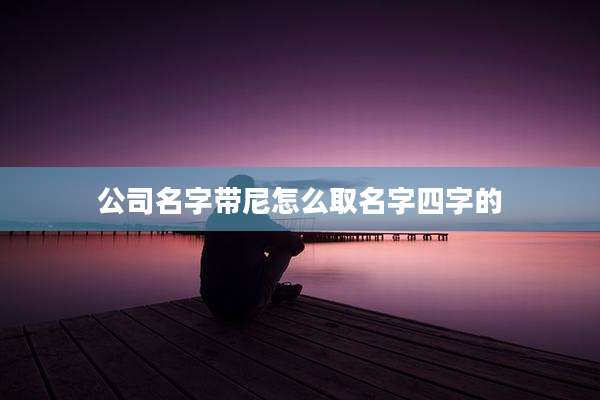 公司名字带尼怎么取名字四字的