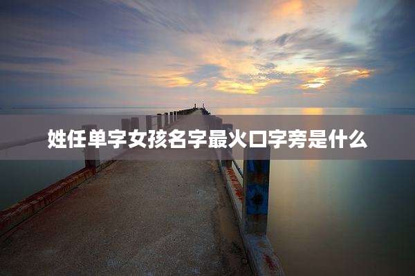 姓任单字女孩名字最火口字旁是什么
