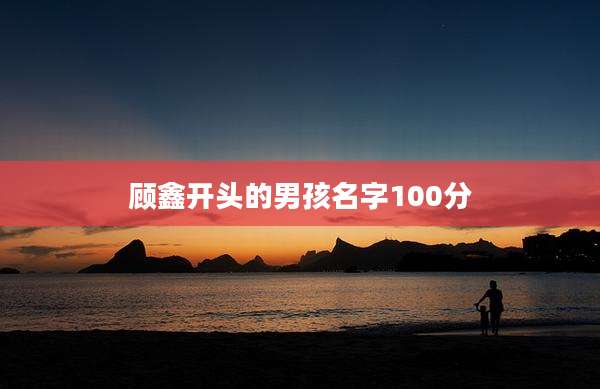 顾鑫开头的男孩名字100分