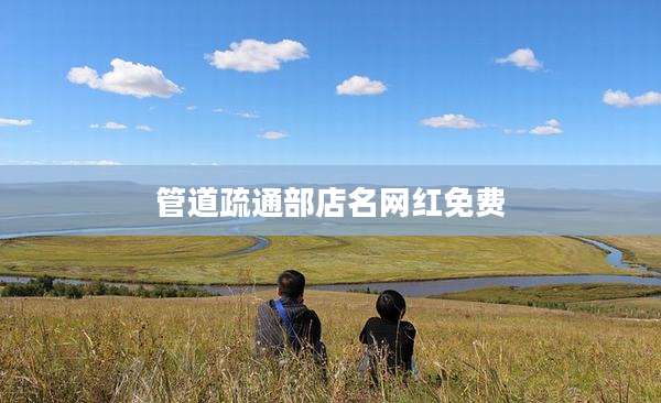 管道疏通部店名网红免费