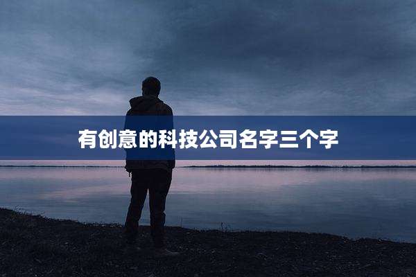 有创意的科技公司名字三个字