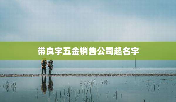带良字五金销售公司起名字