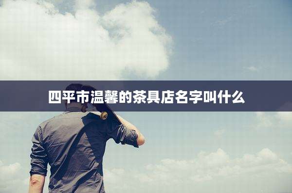 四平市温馨的茶具店名字叫什么