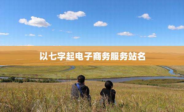 以七字起电子商务服务站名
