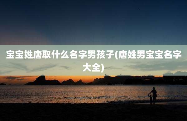 宝宝姓唐取什么名字男孩子(唐姓男宝宝名字大全)