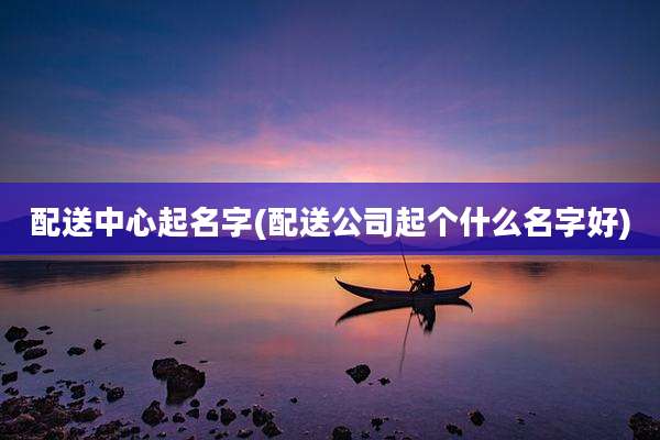 配送中心起名字(配送公司起个什么名字好)