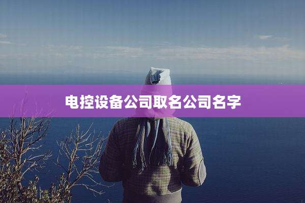 电控设备公司取名公司名字