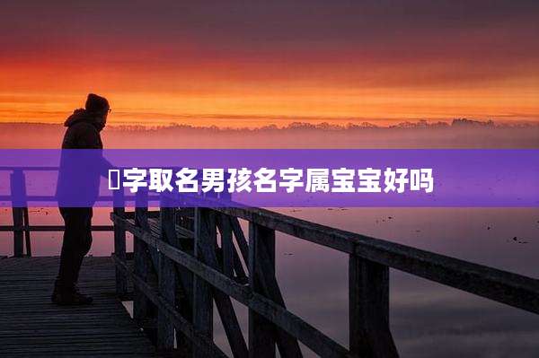 彧字取名男孩名字属宝宝好吗
