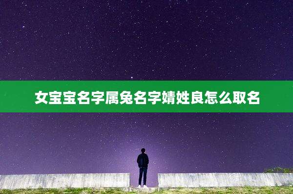 女宝宝名字属兔名字婧姓良怎么取名