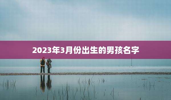 2023年3月份出生的男孩名字