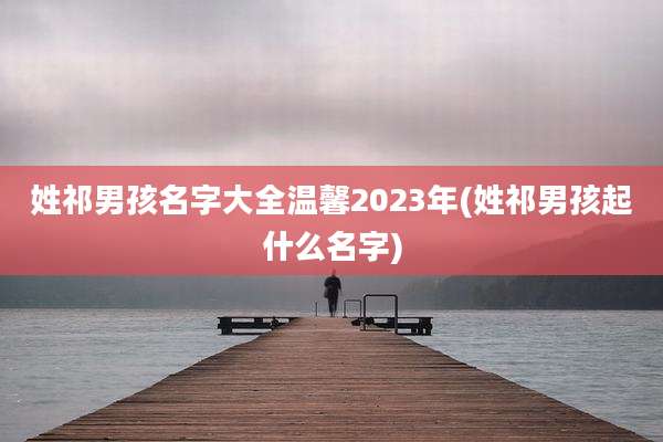 姓祁男孩名字大全温馨2023年(姓祁男孩起什么名字)
