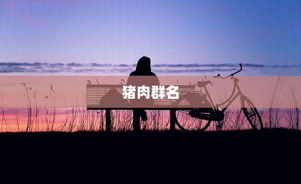 猪肉群名