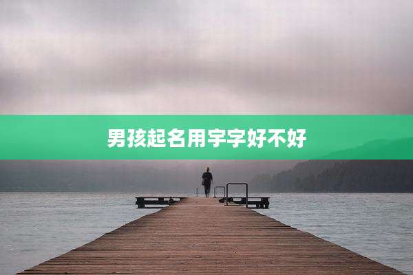 男孩起名用宇字好不好