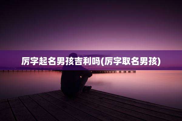厉字起名男孩吉利吗(厉字取名男孩)