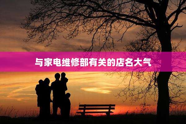 与家电维修部有关的店名大气