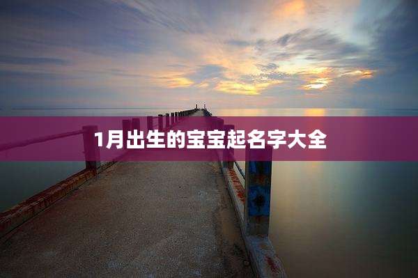 1月出生的宝宝起名字大全