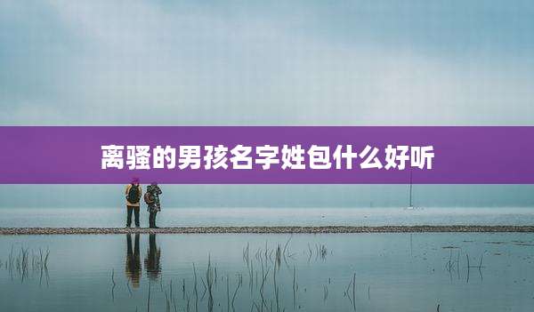 离骚的男孩名字姓包什么好听