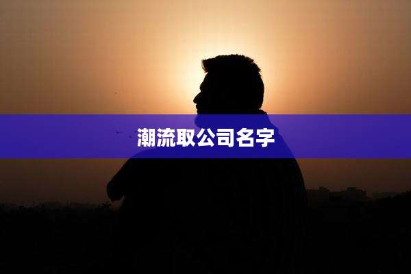 潮流取公司名字