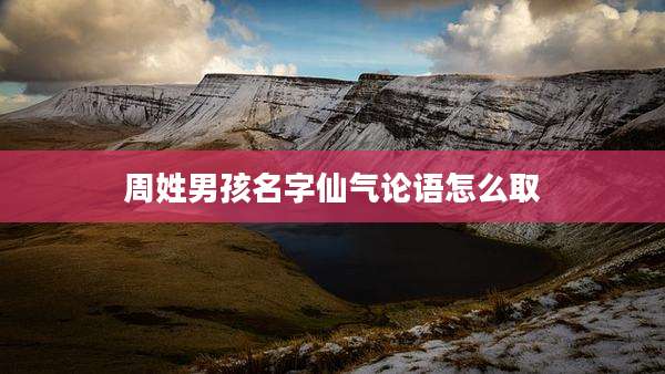 周姓男孩名字仙气论语怎么取