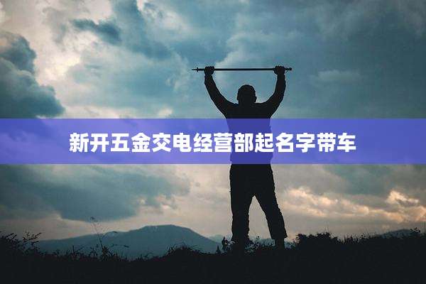 新开五金交电经营部起名字带车