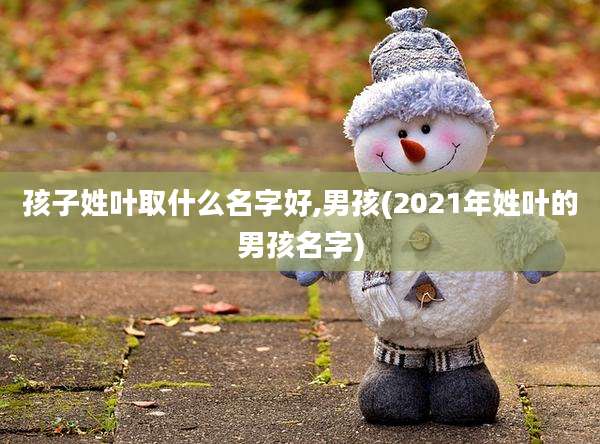 孩子姓叶取什么名字好,男孩(2021年姓叶的男孩名字)