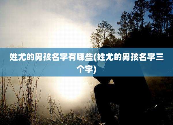姓尤的男孩名字有哪些(姓尤的男孩名字三个字)