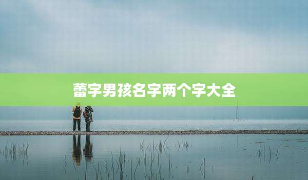 蕾字男孩名字两个字大全