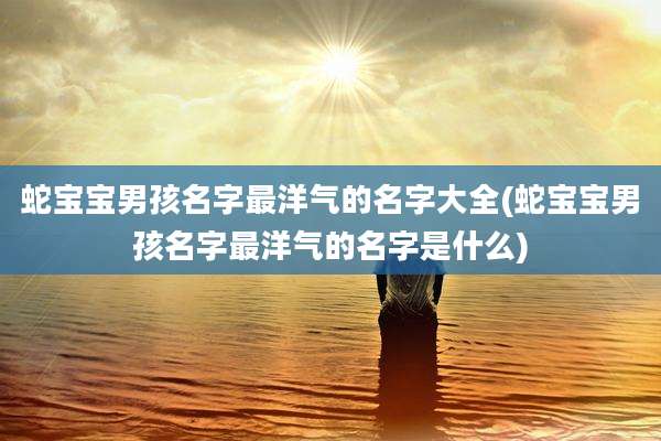 蛇宝宝男孩名字最洋气的名字大全(蛇宝宝男孩名字最洋气的名字是什么)