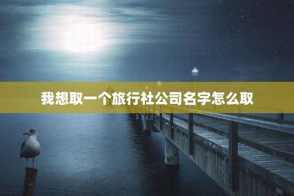 我想取一个旅行社公司名字怎么取