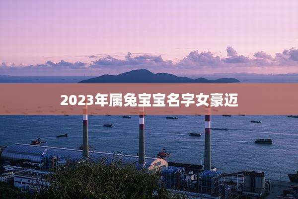 2023年属兔宝宝名字女豪迈