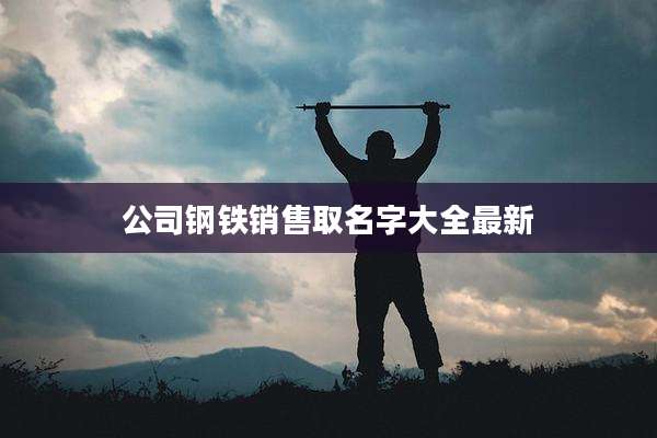 公司钢铁销售取名字大全最新