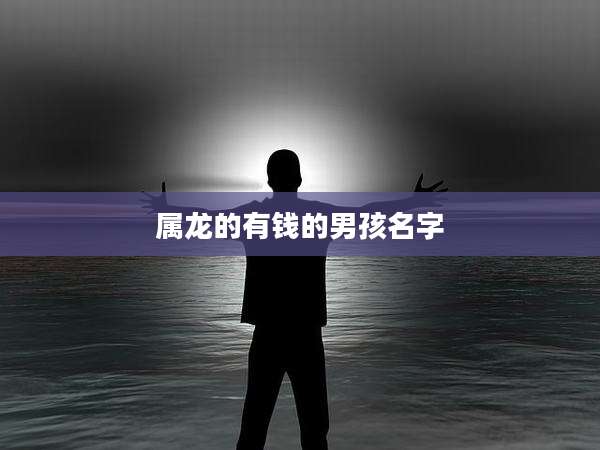 属龙的有钱的男孩名字