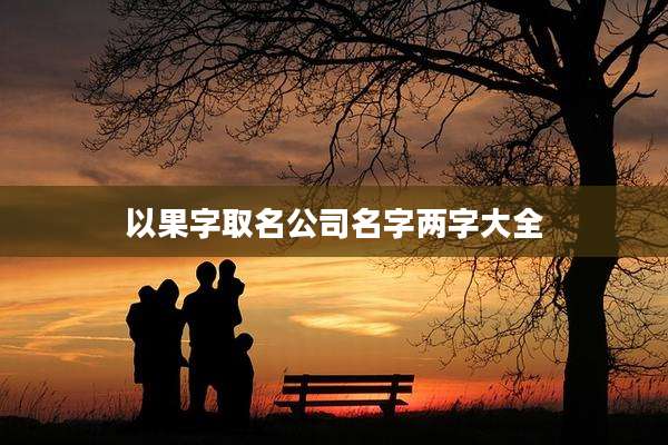 以果字取名公司名字两字大全