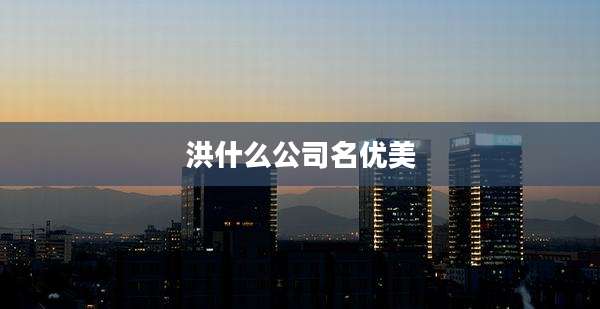 洪什么公司名优美