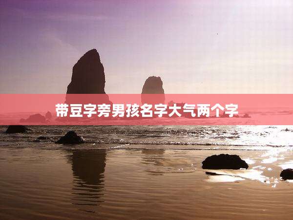 带豆字旁男孩名字大气两个字